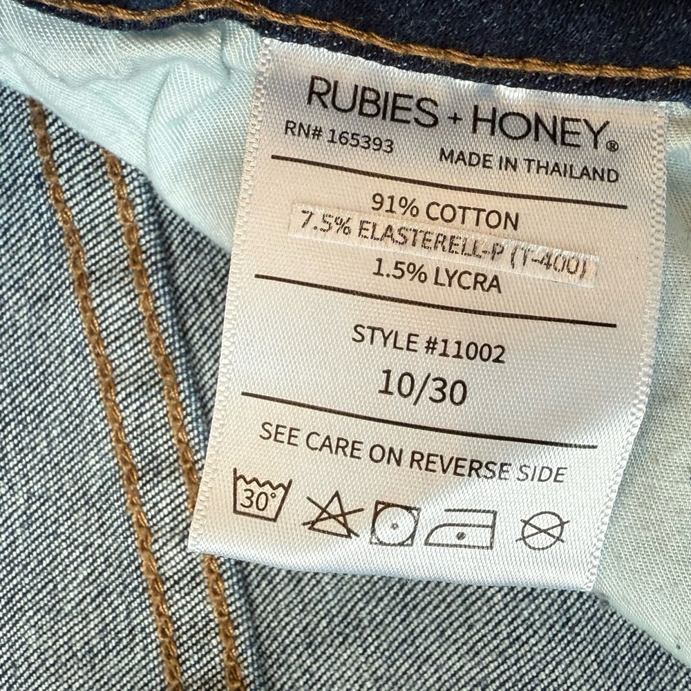 🆕 Lycra Stretch Dark Wash Skinny Jeans - Size 10/30 - Picture 15 of 16